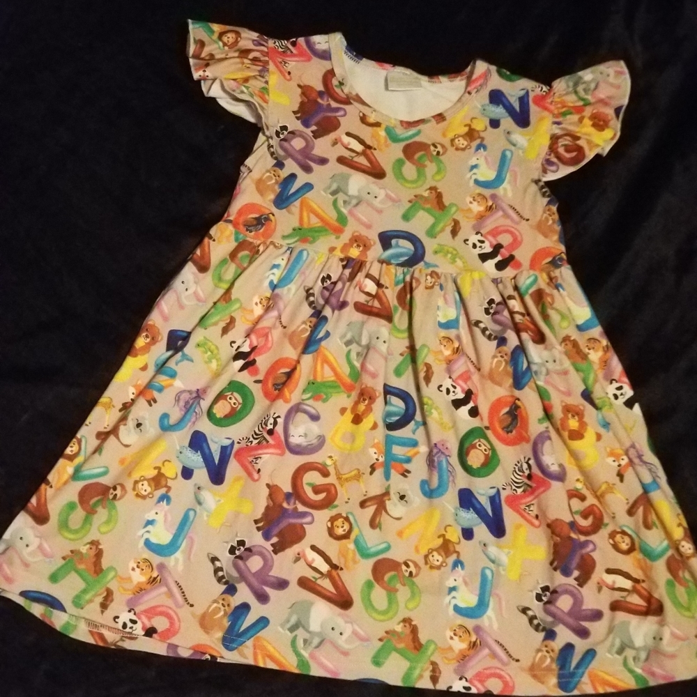 Adorable Back to School Alphabet Dress